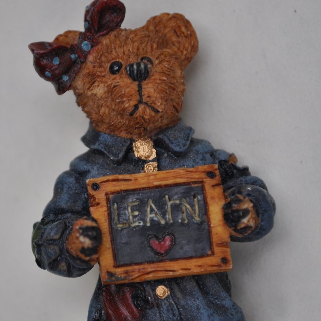 Resin Learn Bear Teachers Pin Brooch Boyds Bears 526 12$